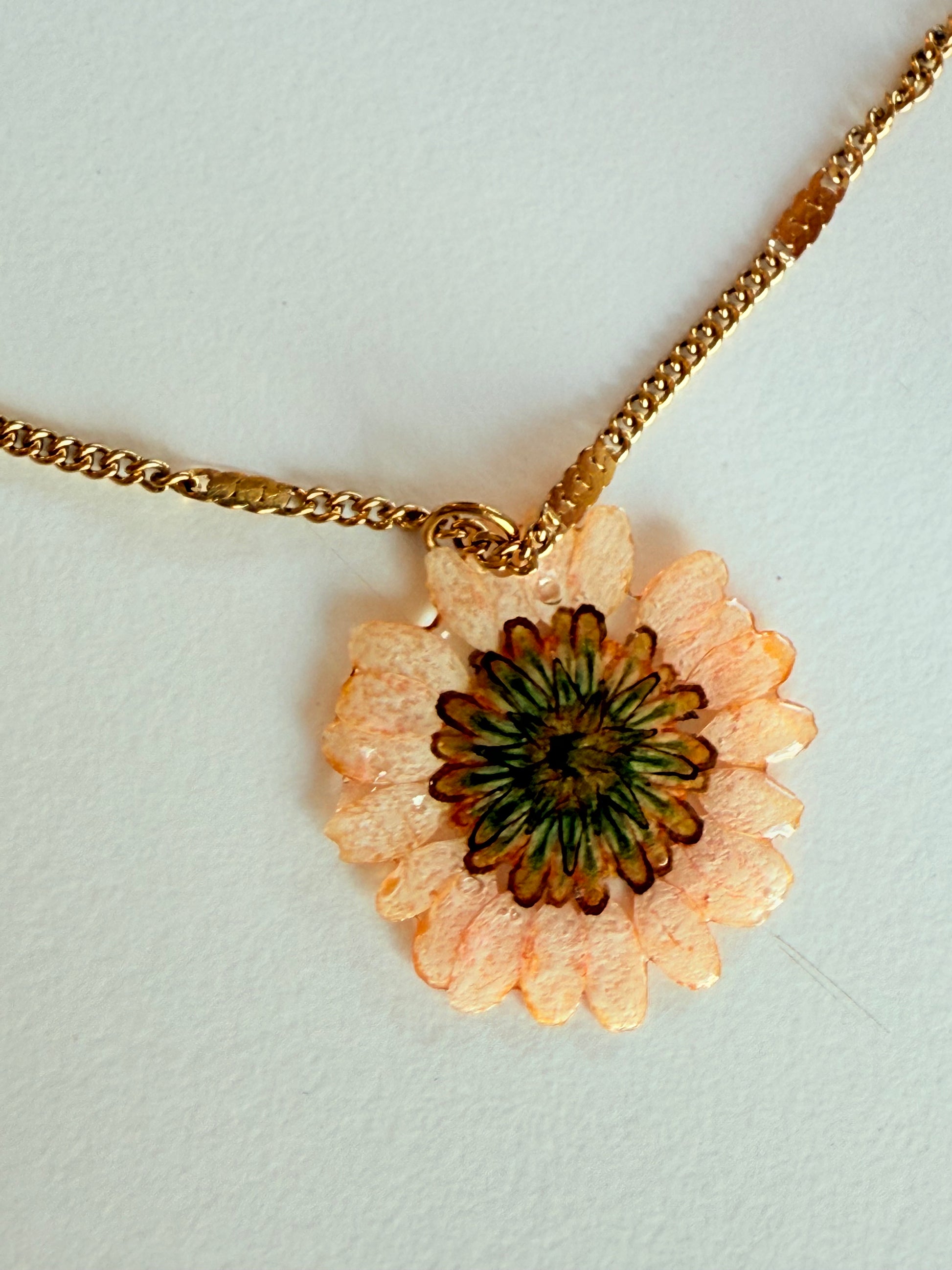 Echte Gänseblümchen Blume Kette