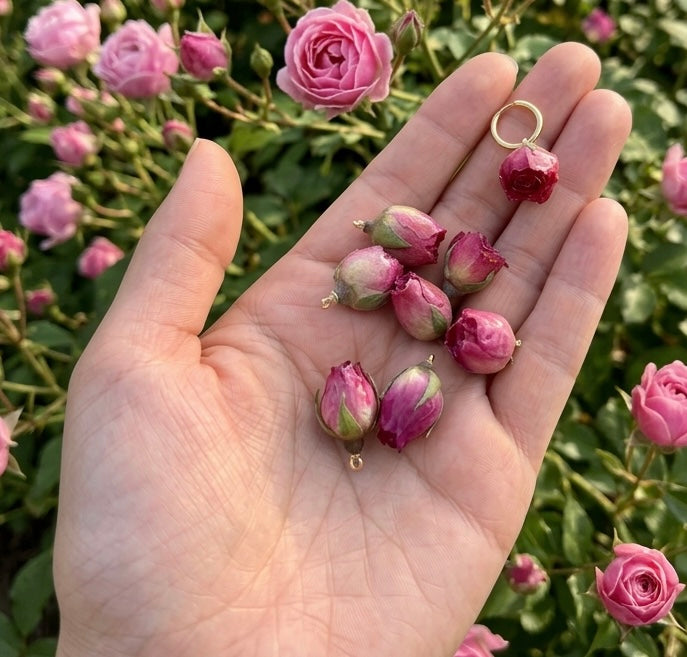 Rosa Ohrringe