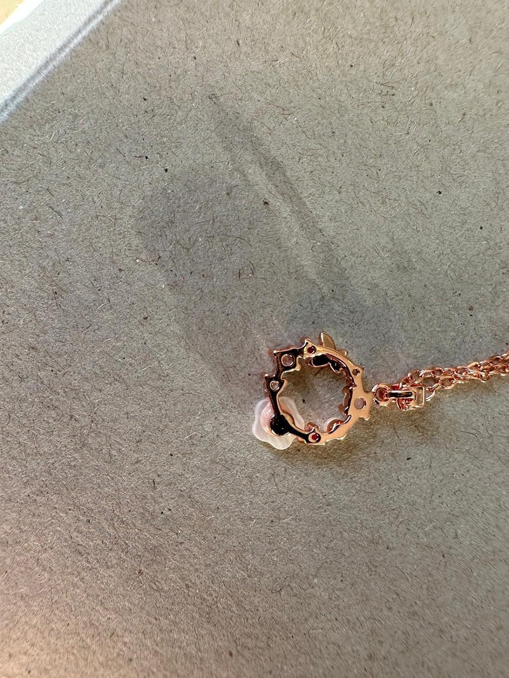 Schmuckset Rosegold mit Kirschblüte und Schmetterling Elegant für Mädchen glänzend - Rosegold vergoldet