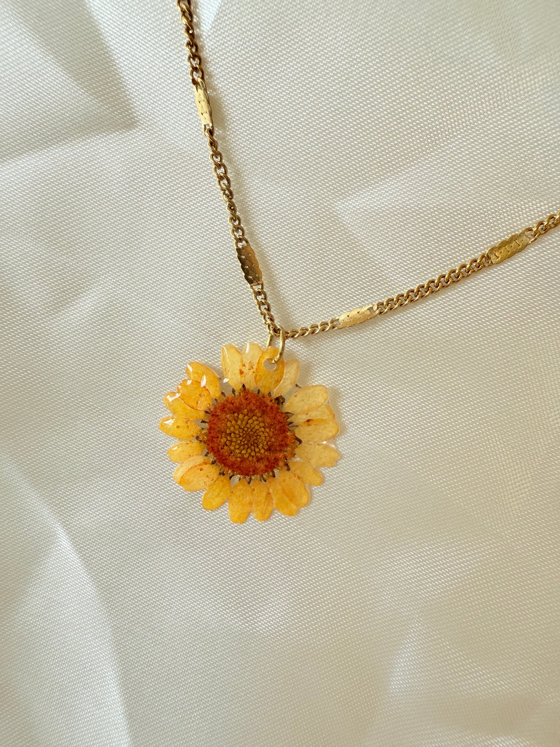 Echte Gänseblümchen Blume Kette